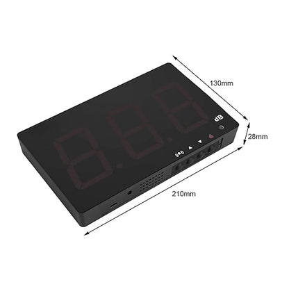 SW-525B Digital Sound Meter Noise Decibel Tester with 9.6 LCD Display Alarm Function Data Storage USB for Factories Offices Theaters
