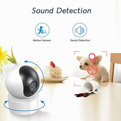 PGST Home Security Alarm Systems with 2MP HD Security Camera,Door/Window Sensors,Motion Detector,Loud Alarm Siren,Remote,Touch Screen,4G SMS/Tuya App Alerts,Work with Google for Villa,Apartment,House