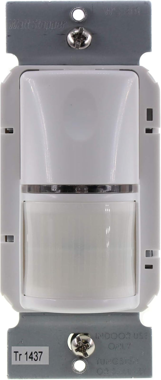 Legrand - Pass & Seymour Wattstopper® Passive Infrared Wall Light/Fan Switch Occupancy Sensor with Light Sensor, White