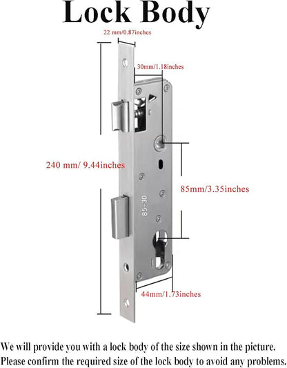 HIFAM Fingerprint Door Lock, TUYA APP Control Smart Lock Electronic Door Lock with Code Passcode Biometric Door Handle, IC Card Key Unlock