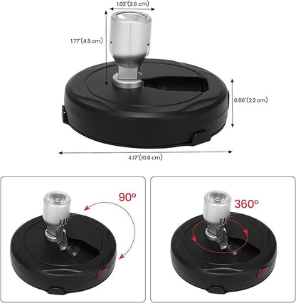 LED Spotlight Battery Operated, Wireless Picture Light, Accent Spot Light for Indoor Plant Tree, Display Puck Lights with Remote, Stick on Uplighting for Wall Photo Painting Dartboard Decor Artwork