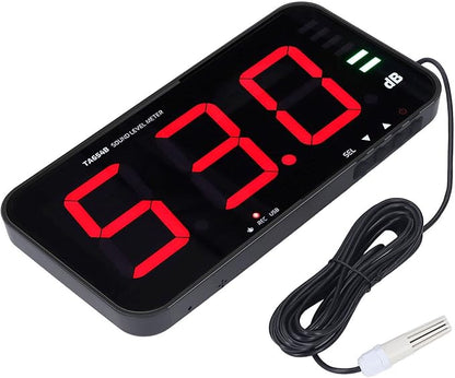 Pssopp 13in Screen Sound Level Meter, Digital Decibel Reader with Adjustable Brightness and Alarm Function, for Environmental Noise Monitoring