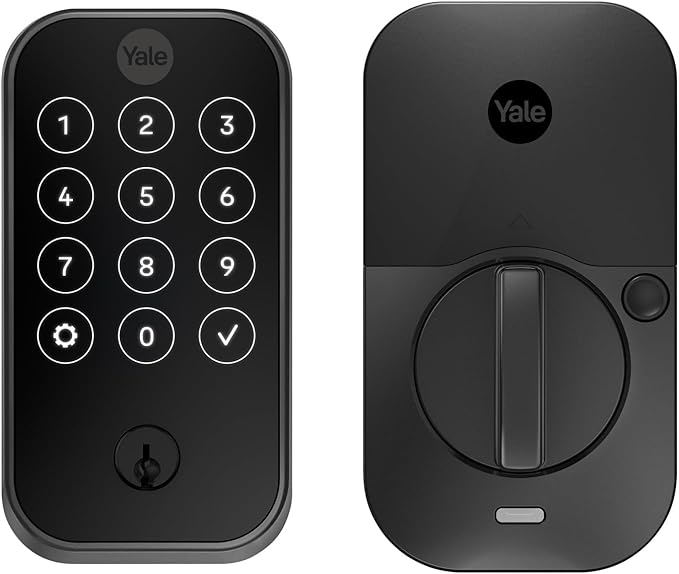 Yale Assure Lock 2 – Black Smart Lock for Front Door with Keypad and Adjustable Entry Codes (No Wi-Fi) and Deadbolt – Secure Keyless Entry Door Lock, YRD420-BLE-BSP