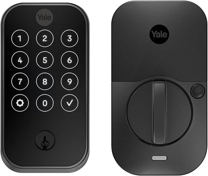 Yale Assure Lock 2 – Black Smart Lock for Front Door with Keypad and Adjustable Entry Codes (No Wi-Fi) and Deadbolt – Secure Keyless Entry Door Lock, YRD420-BLE-BSP