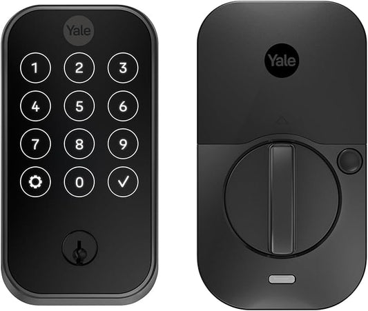 Yale Assure Lock 2 – Black Smart Lock for Front Door with Keypad and Adjustable Entry Codes (No Wi-Fi) and Deadbolt – Secure Keyless Entry Door Lock, YRD420-BLE-BSP