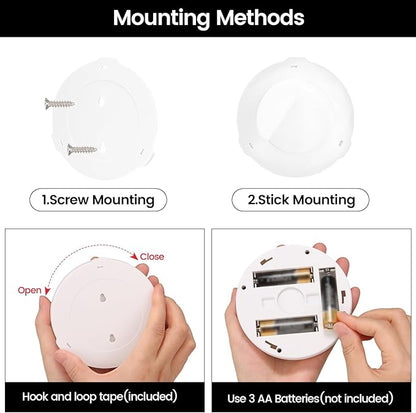 Wireless Spotlight Battery Powered, LED Picture Light with Remote, Accent Spot Light for Plant Tree Indoor, Dimmable Puck Lights, Stick Display Uplighting for Wall Decor Painting Dartboard Art Photo