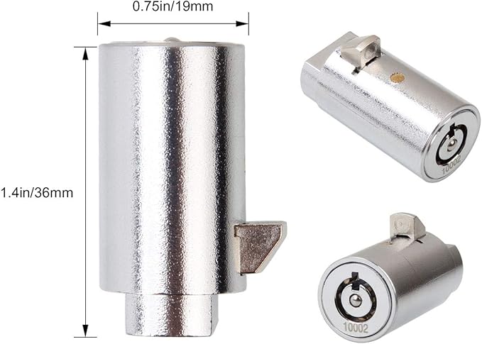 Candy Machine Key, High Security Vending Machine Lock and Key (Keyed Alike), 5-Pack Soda Machinee Locks Pick Tubular Lock Pick for Coke Machine, Pepsi Machine, Snack Machine