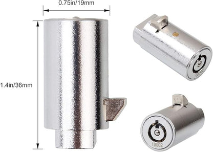 Candy Machine Key, High Security Vending Machine Lock and Key (Keyed Alike), 5-Pack Soda Machinee Locks Pick Tubular Lock Pick for Coke Machine, Pepsi Machine, Snack Machine