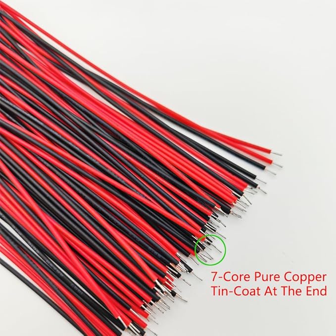 50pcs 3V-4.5V-5V-6V-7.5V-9V-12VDC 5mm Red LED Lights Emitting Diodes, 12VDC Prewired 7.9 Inch V LED Light Diffused Colored Lens Small LED