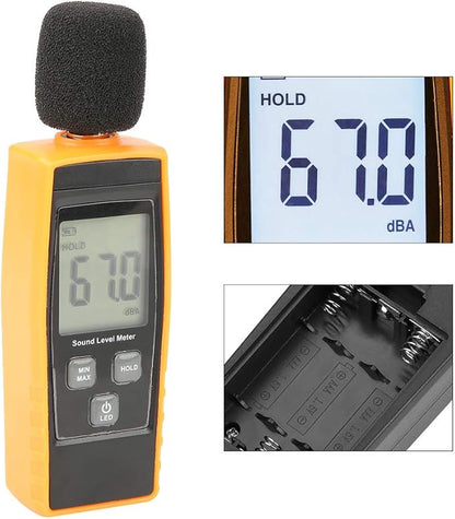Decibel Meter LCD Digital Sound Level Meter DB Meter Environmental Noise Tester