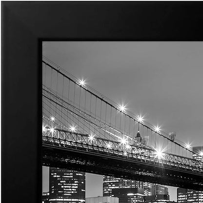 Americanflat 8.5x14 Picture Frame with Shatter-Resistant Glass - Signature Collection - Gallery-Style Frames Made of Engineered Wood - Photo Frame for Wall Display - Black