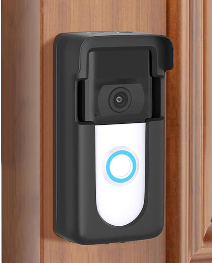 Adhesive Doorbell Mount Compatible with Video Doorbell 1/2/3/3 Plus/4/(2020 Release)/(2023 Release), No-Drill Door Mount Cover Holder Accessories, Easy Installation, Not Block Doorbell Sensor