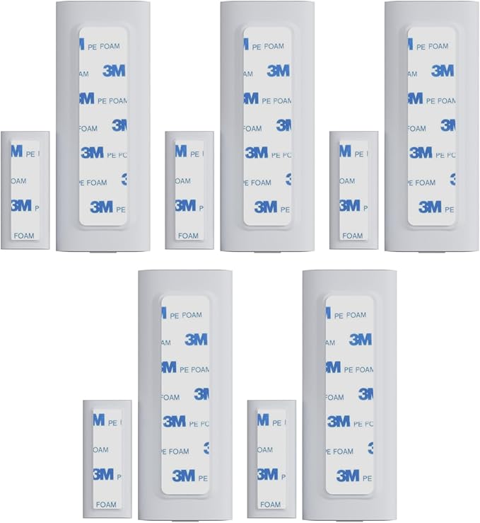 Contact Sensor Adhesive - Compatible with EUFY Sensor | Mounting Tape Replacement Pads | Works with Door, Window, Wall Alarm Sensors | Easy Mount, No Cutting, Peel and Stick (10 Pack Magnet Side)