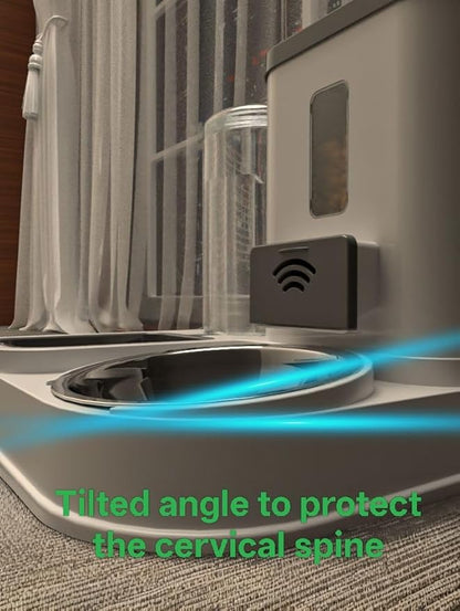 Green Living Pet Automatic Feeder,Water Feeder:Self-Balancing Environmental Feeder Solution