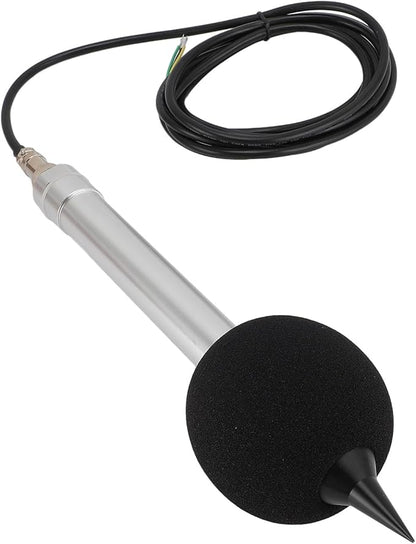 Pilipane Noise Sensor Decibel Test Transducer Sound Level Sensor RS232 Output 30 130dB Measurement Range DC5V for Industrial Environmental Monitoring Aluminum Alloy Construction