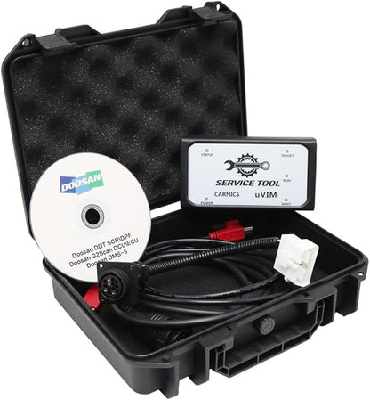 for DOOSAN uVIM Excavator Forklift Engine Diagnostic Tool Fault Detection OBD Interface DDT SCR DPF DCU ECU Scanner 2016 2023 Software (Adapter with 2023 Software)