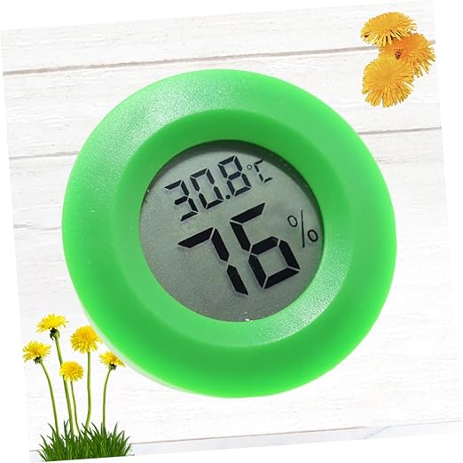 Garneck Digital Thermometer Hygrometer Reptile Enclosure Humidity Sensor Wall Mount Indoor Temperature for Home Office