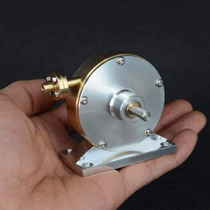 Stirling Engine Model That Runs, JT-II Desktop Model Steam Turbine Stirling Engine Motor, Mechanical Metal Stirling Motor Electricity Generator Engine Kit for Science Experiment