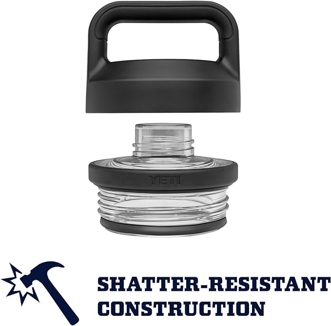 YETI Rambler 18 oz Bottle, Leakproof, Vacuum Insulated, Stainless Steel with Chug Cap, Firefly Yellow