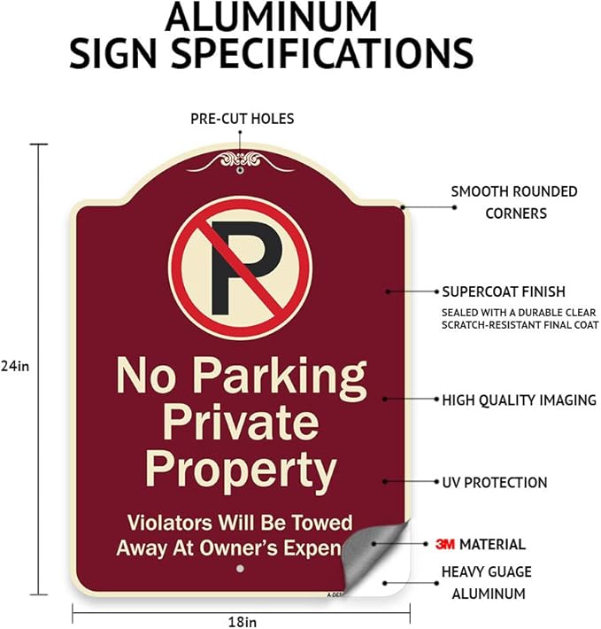 SignMission Designer Series Sign - Sign with Number '20 | Red & White 18" X 24" Heavy-Gauge Aluminum Architectural Sign | Protect Your Business & Municipality | Made in The USA