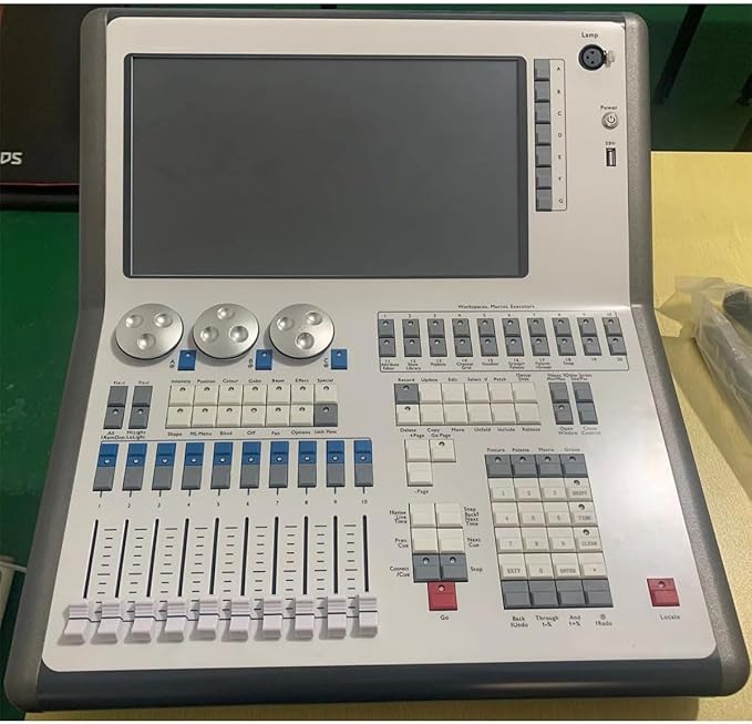 14.1" Professional DMX512 Lighting Controller, 2048 Channels, 4 DMX Outputs, Supports Art-net & Titan-net, Perfect for Light Shows & Events