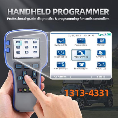 1313-4331 Handheld Programmer for Curtis, OEM Level Handset Programmer Universal Diagnostic & Programming Tool Compatible with 1313-4331, 1313-4431 for Forklifts, Golf Carts, Pallet Jacks, AWP