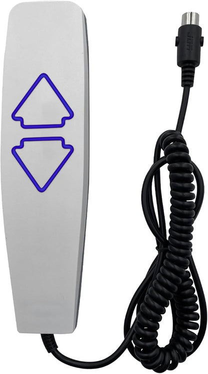 2 Button 5 Pin Remote Hand Control with USB A C Ports and Backlight for Lift Chair Electric Sofa Power Recliner Parts Replacement Controller Handset