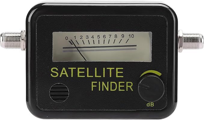 Pissente Satellite Signal Meter, Satellite Finder Meter Satellite Detector Digital Screen 0.95GHz-2.15GHz 0.2 dB Sensitivity 7dB for Easy Antenna Adjustment with dB Level Control