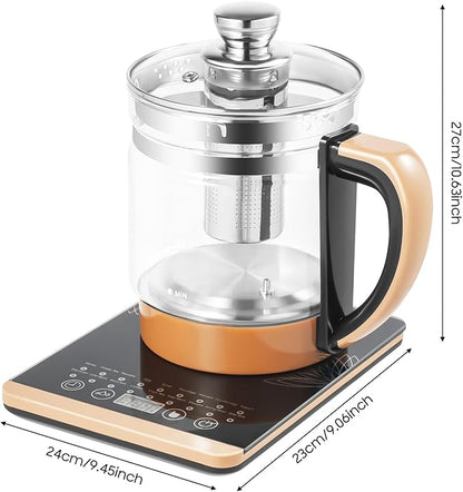 Electric Glass Kettle For Boiling Water For 1.8 L Temperature Control Tea Maker With 18 Smart Menu Bpa-Free & Boil-Dry Protection For Health Medicine Meals Scented Tea