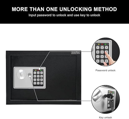 JUGREAT 60 Keys Cabinet with Sensor Light,Electronic Key Safe,Pin Code Keyless Storage Box for Keys,Secure Wall Mount Safe with 60 Key Tags