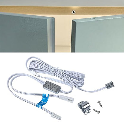 10mm 12V/24V Cabinet Door Activated Light Switch, Auto On/Off, Motion Sensor with 6ft Extension Cable for Closet Wardrobe (Single Sensor)