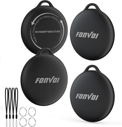 New [Apple MFi Certified] (iOS Only) Air Tags-4 Park, Bluetooth Tracker Tag for Apple Find My, Replaceable Battery, Key Finder and Item Locator Smart Tag for Keys, Bags, Luggage, Pets, Wallet