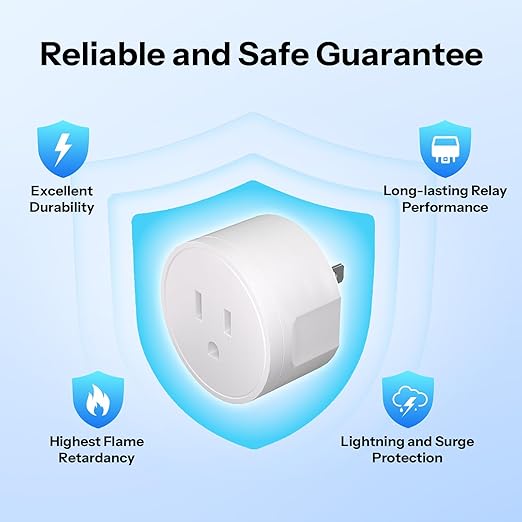 SONOFF S41sTPB Matter Smart Plug, 15A 1800W Max, Remote & Voice Control via Alexa/Google Home, ETL Certified, Timer Outlet, Compatible with SmartThings & Home Assistant (4-Pack)