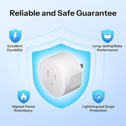SONOFF S41sTPB Matter Smart Plug, 15A 1800W Max, Remote & Voice Control via Alexa/Google Home, ETL Certified, Timer Outlet, Compatible with SmartThings & Home Assistant (4-Pack)