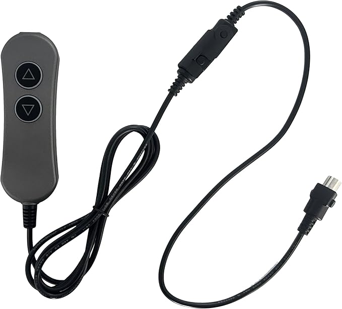 Fruhdi Lift Chairs Power Recliners 2 Button 5 Pin Prong Remote Handset Controller Hand Control with USB and Backlight