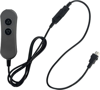 Fruhdi Lift Chairs Power Recliners 2 Button 5 Pin Prong Remote Handset Controller Hand Control with USB and Backlight