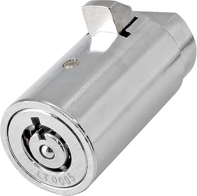 2 Set Vending Machine Lock and Key (Keyed Alike), High Security Tubular Keyway Soda Machine Locks