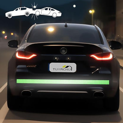 Green Reflective Tape Outdoor Waterproof 6 inch, High Visibility Warning Industrial Marking Tape, Safety Stickers (11 feet)