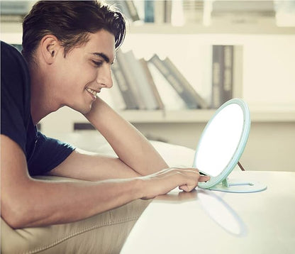 Light Therapy Lamp Sunrise Alarm Clock Wake up 10000 lux UV-Free Sun lamp Bioclock Adjustment APP Control Portable Built-in Lithium Battery