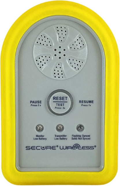 Secure Wireless Floor Mat Sensor Bed Alarm for Elderly Adults - 24"x36" Floor Sensor & Remote Alert Monitor - Bed Alarms and Fall Prevention for Elderly Dementia Patients, Caregiver Alert Seniors