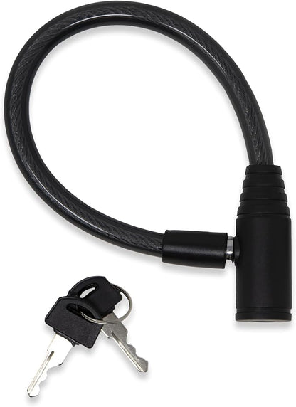 Urban August Child-Proof Refrigerator Lock for Kids & Adults - Lock for French Door Fridge and Cabinet (Small, Black - 2 Pack)