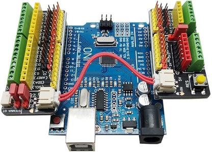 Proto Screw Shield V2 Expansion Board Breakout Board IO Sensor Module Terminal Block Compatible with Arduino UNO R3 with Cable