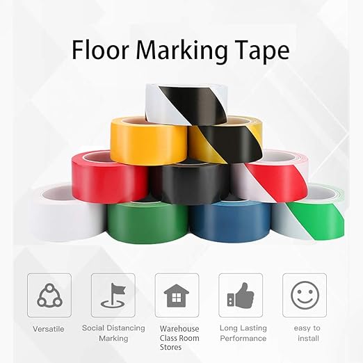 APT, Multi Color Marking Tape, Premium Safety Marking and Dance Floor Splicing Tape, 6 mil Thick (Orange, 1 Roll)
