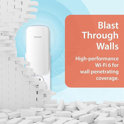E30 AX3000 Mesh WiFi 6 Range Extender, Universal Compatibility, Gigabit Ethernet Port, Covers up to 13,999 sq. ft., Whole Home Internet Signal Booster