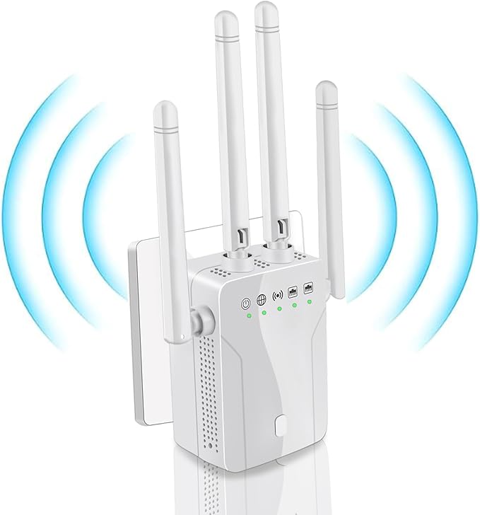 WiFi Extender Signal Booster for Home: Internet Repeater Long Range Covers Up to 45+ Devices and 8470 Sq.ft for Apartment Basement Office House