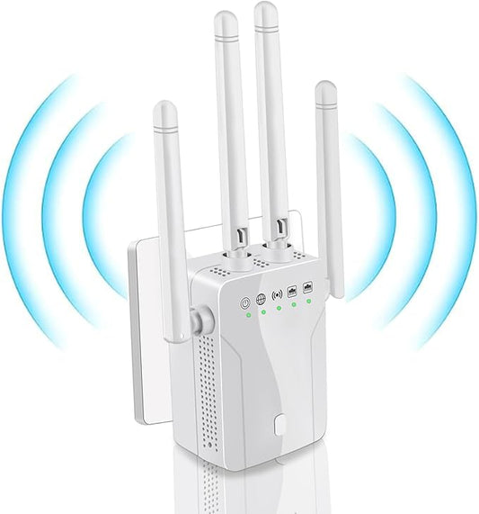 WiFi Extender Signal Booster for Home: Internet Repeater Long Range Covers Up to 45+ Devices and 8470 Sq.ft for Apartment Basement Office House