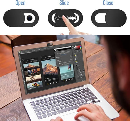 Webcam Cover Slide,[6 Pack] Ultra-Thin Laptop Web Camera Cover Compatible with Camera for MacBook,Laptop,PC,Computer,iMac,iPad, iPhone. 0.022in Thick Web Blocker Protect Your Privacy and Security