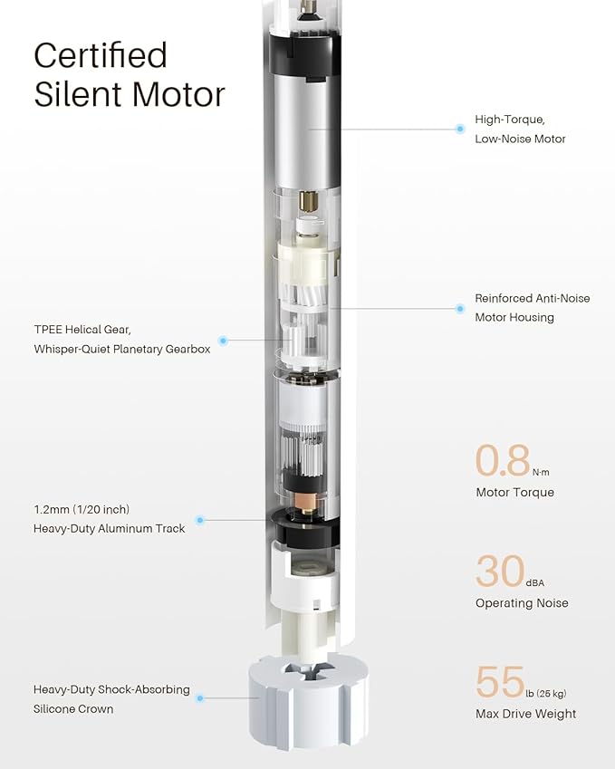 Smart Zebra Blinds for Windows, Alexa Motorized Blinds with Remote Control, Automatic Electric Power Zebra Shades for Indoor Windows (40" W x 72" H,Gray)