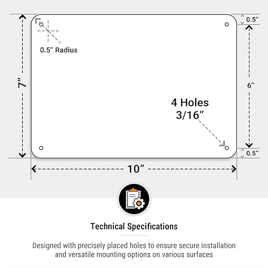 Quality Control Hold Area Sign, 10x7 Inches, 55 mil Thick HDPS (high Density polystyrene), Made in USA