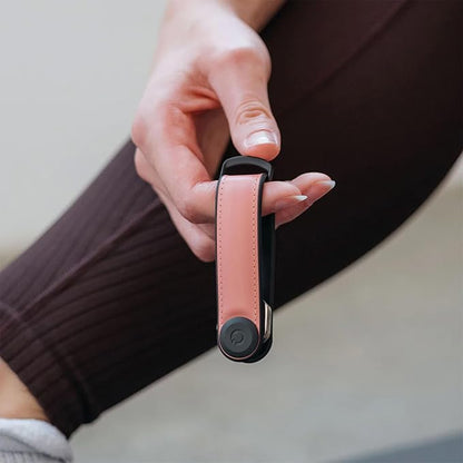Orbitkey Key Organizer Hybrid Leather | Premium Nappa leather & TPU, Stainless Steel Locking Mechanism, Slim & Quiet Profile